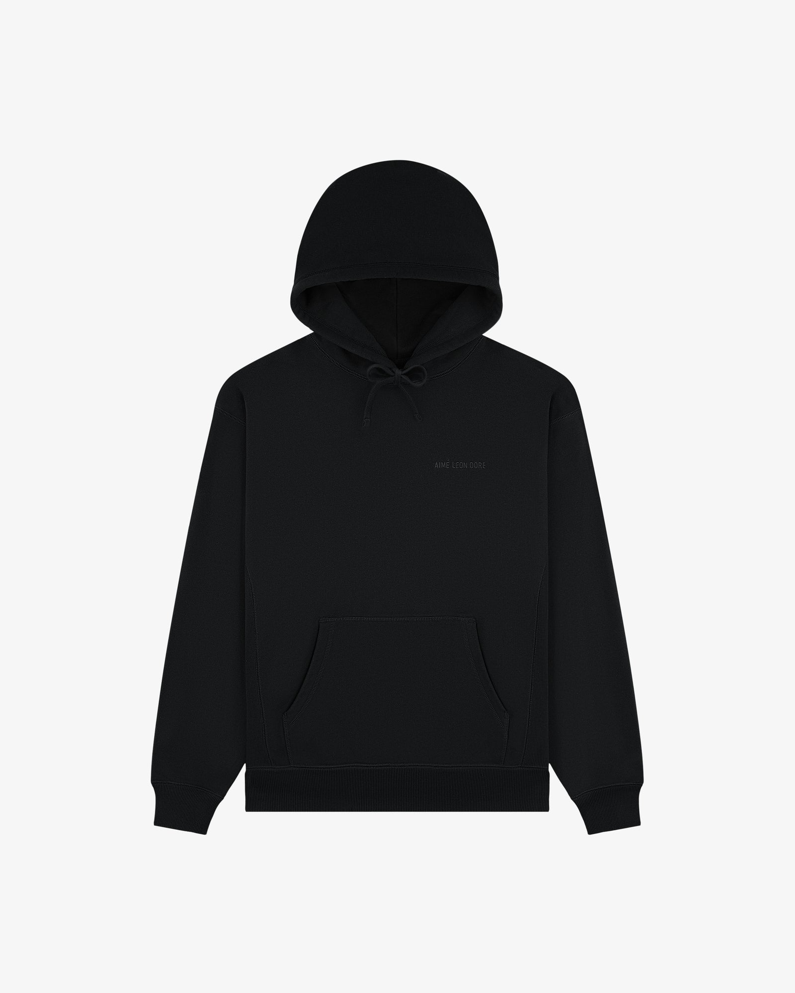 Black Tonal Aime Leon Dore Logo Hoodie Black Tonal Aime Leon Dore Logo Hoodie