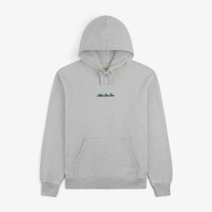 White Embroidered Logo Hoodie