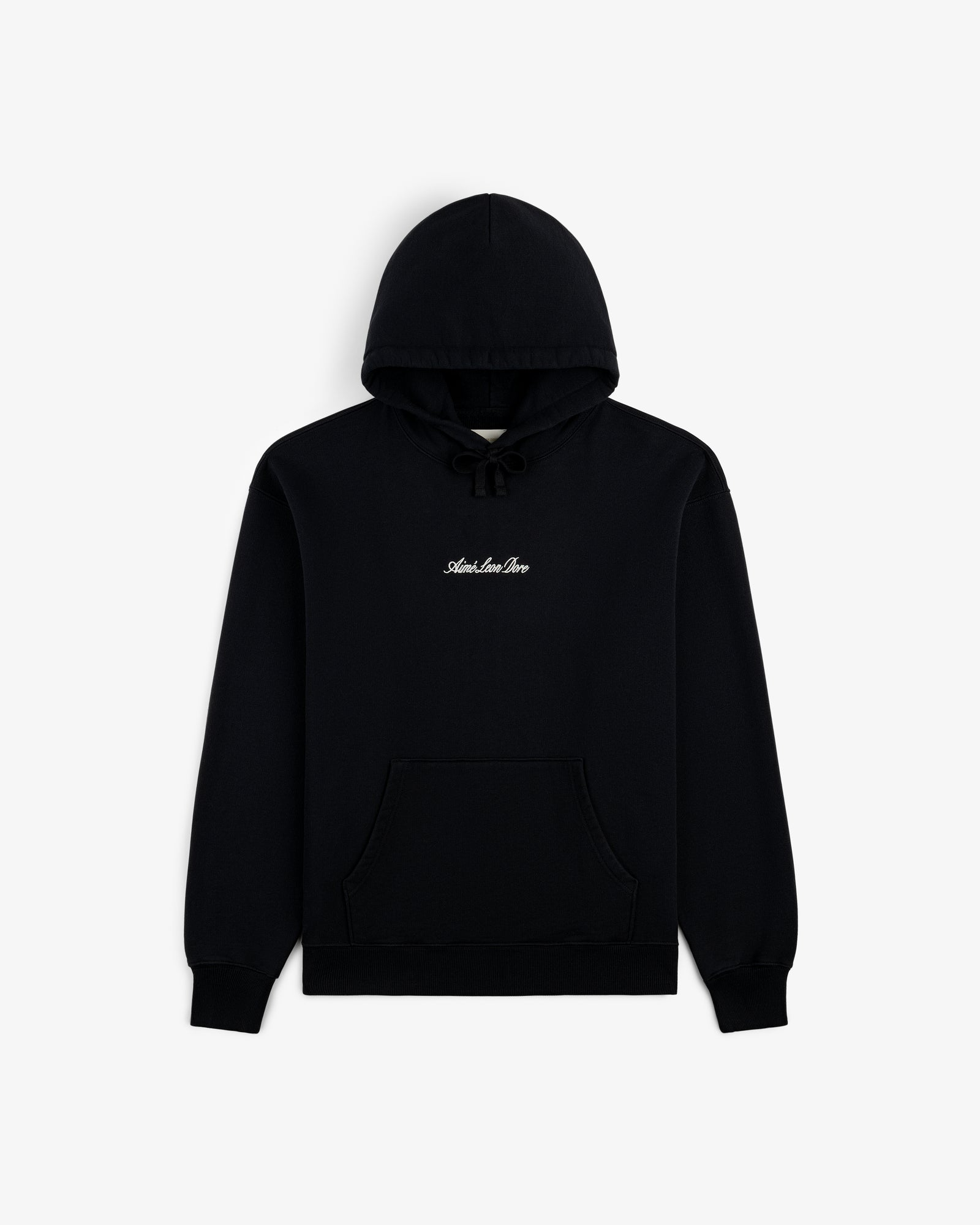 Black Embroidered Logo Hoodie Black Embroidered Logo Hoodie