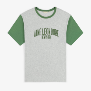 Grey x Green Washed Ringer Tee