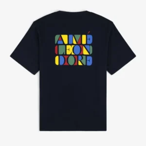 Black Stacked Logo Tee